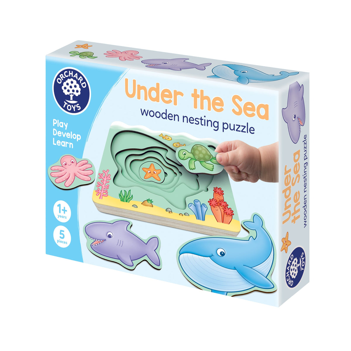 Under The Sea - Wooden Nesting Puzzle [Orchard Toys]