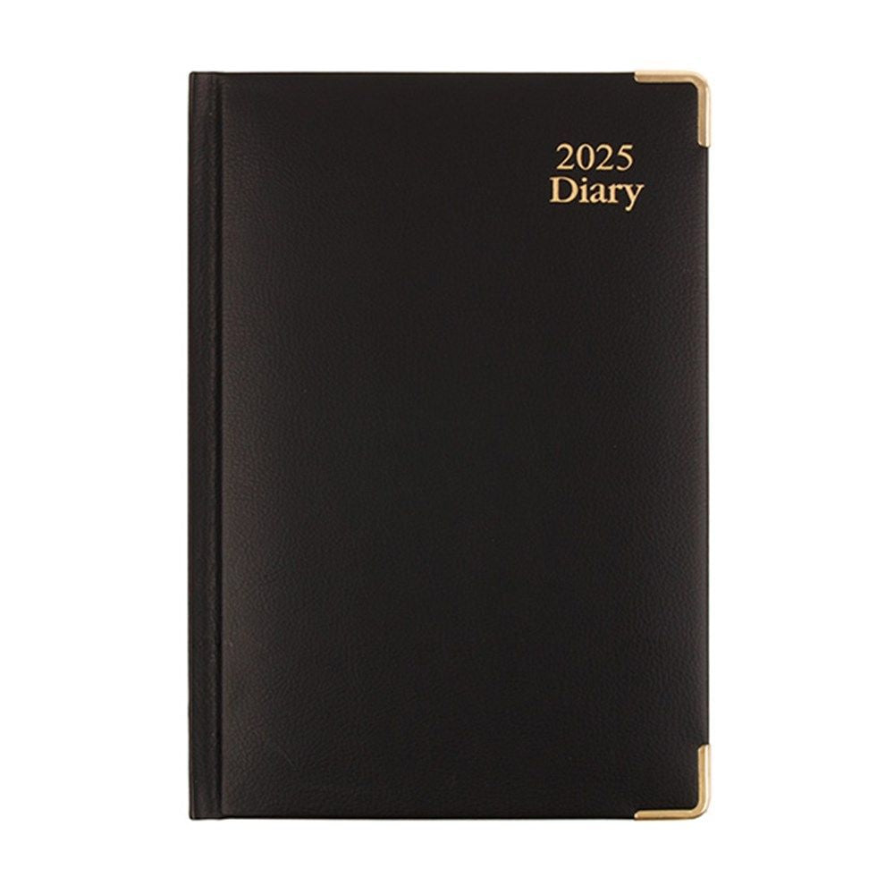 Dats 2025 Calendar Year Diary - Office Elite A5 70191 Day to Page Black