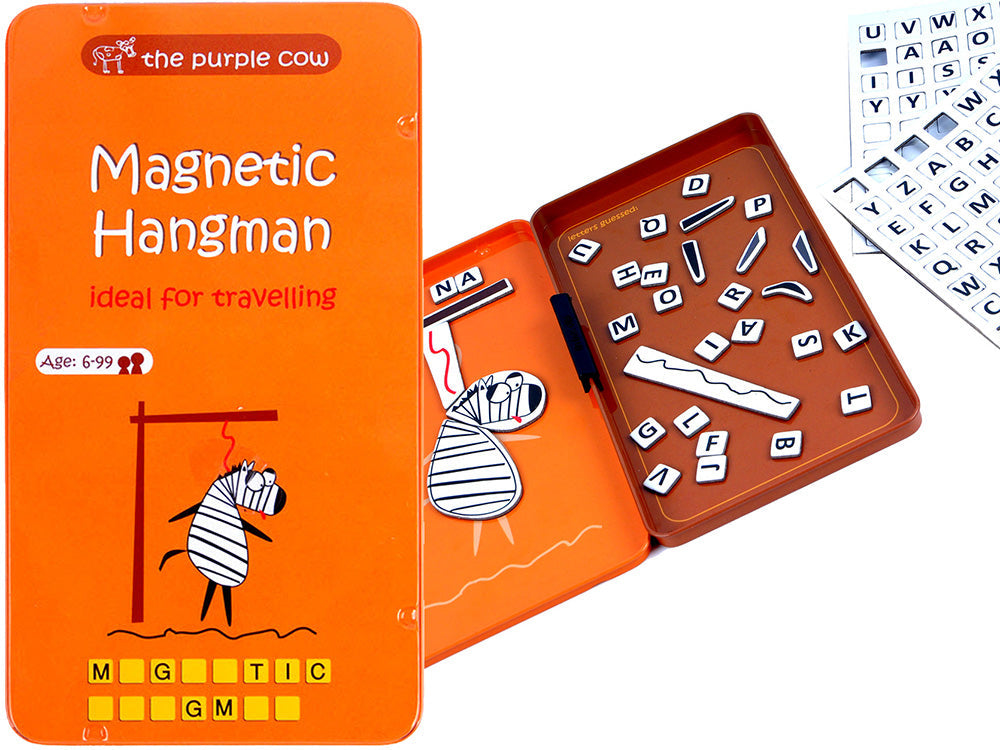 Magnetic Hangman - Travel Tin (The Purple Cow)