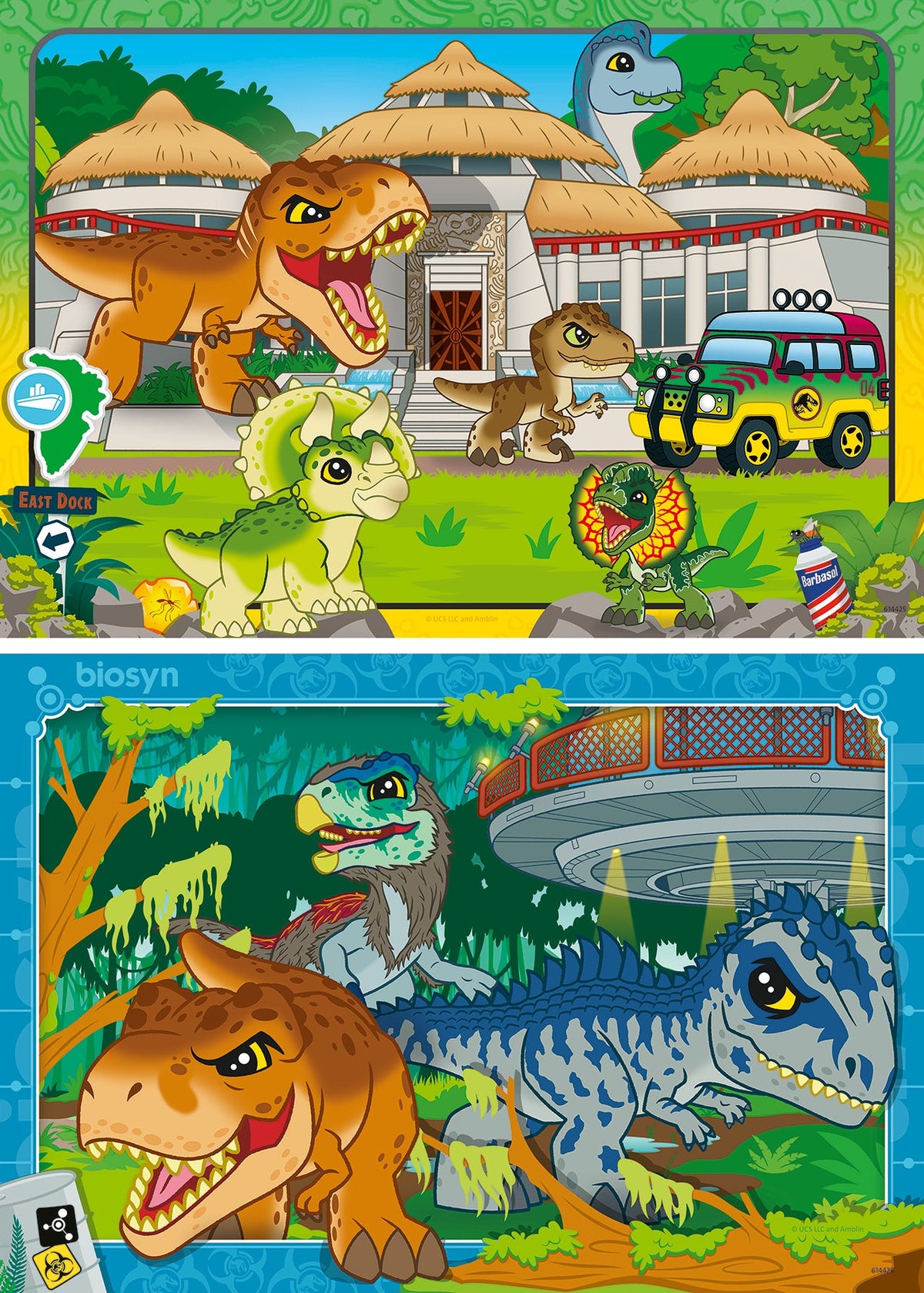 Jurassic World Explorers: Livin' the Wild Life 2x24pc [Ravensburger Puzzle]