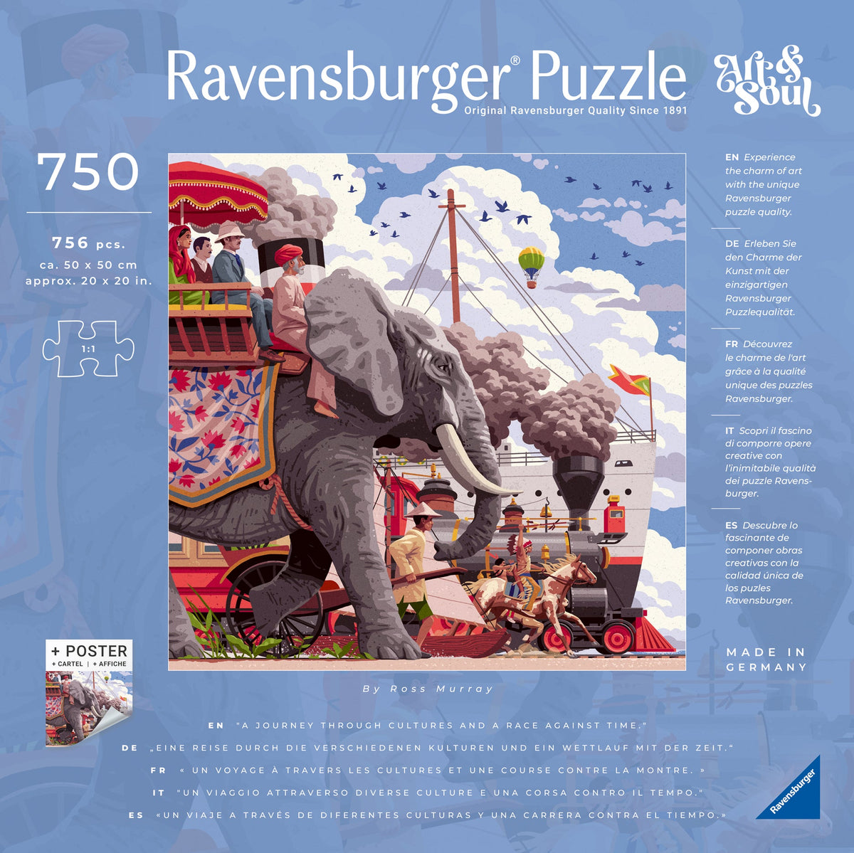 Art & Soul: #8 Around the World in 80 Days 750pc [Ravensburger Puzzle]