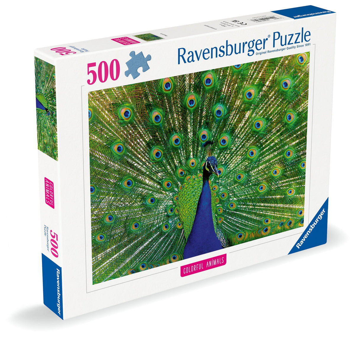 Colourful Animals: Peacock 500pc [Ravensburger Puzzle]