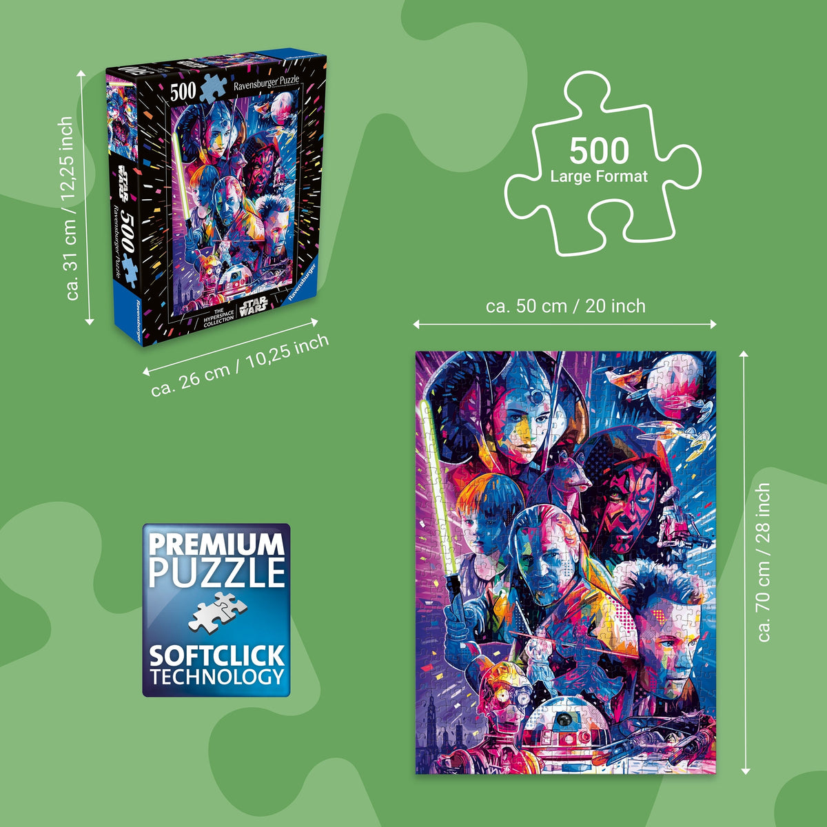 Star Wars The Hyperspace Collection: The Phantom Menace 500pc [Ravensburger Puzzle]