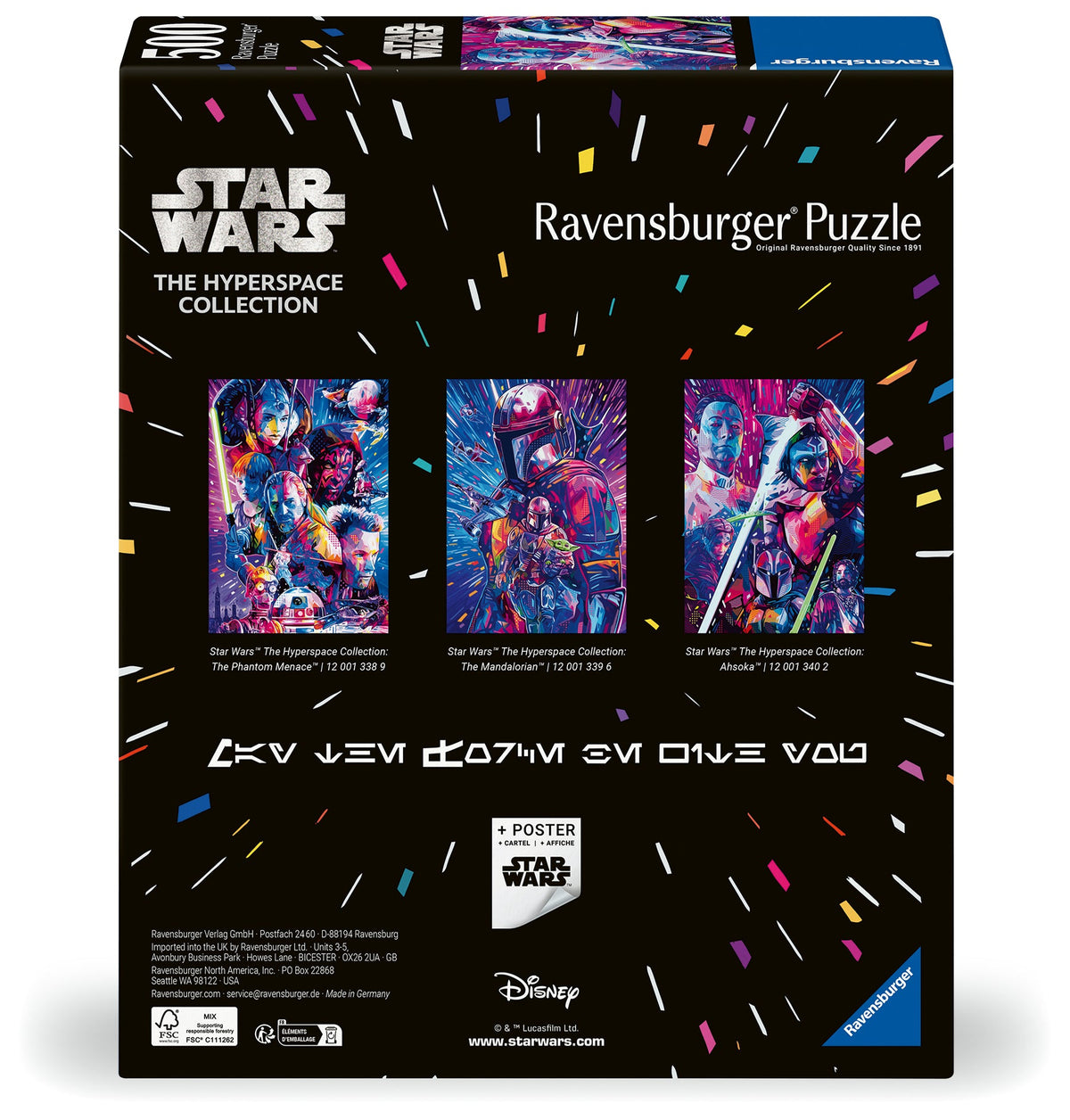 Star Wars The Hyperspace Collection: Ahsoka 500pc [Ravensburger Puzzle]