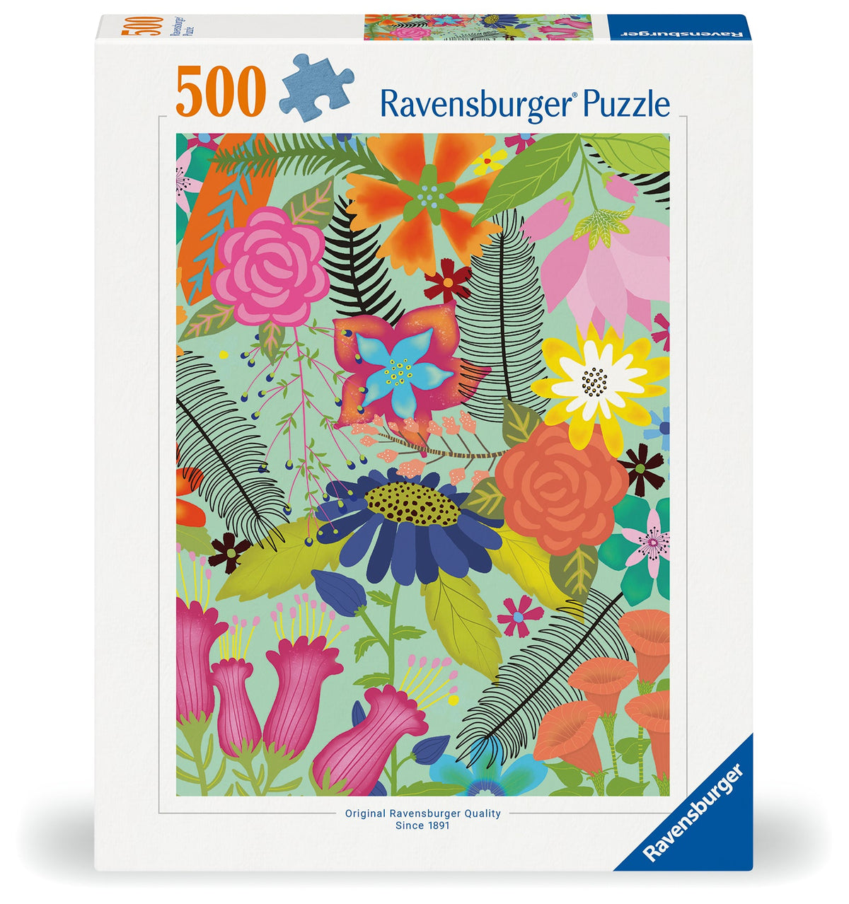 World Jigsaw Puzzle Championship: Flowerjungle 500pc [Ravensburger Puzzle]