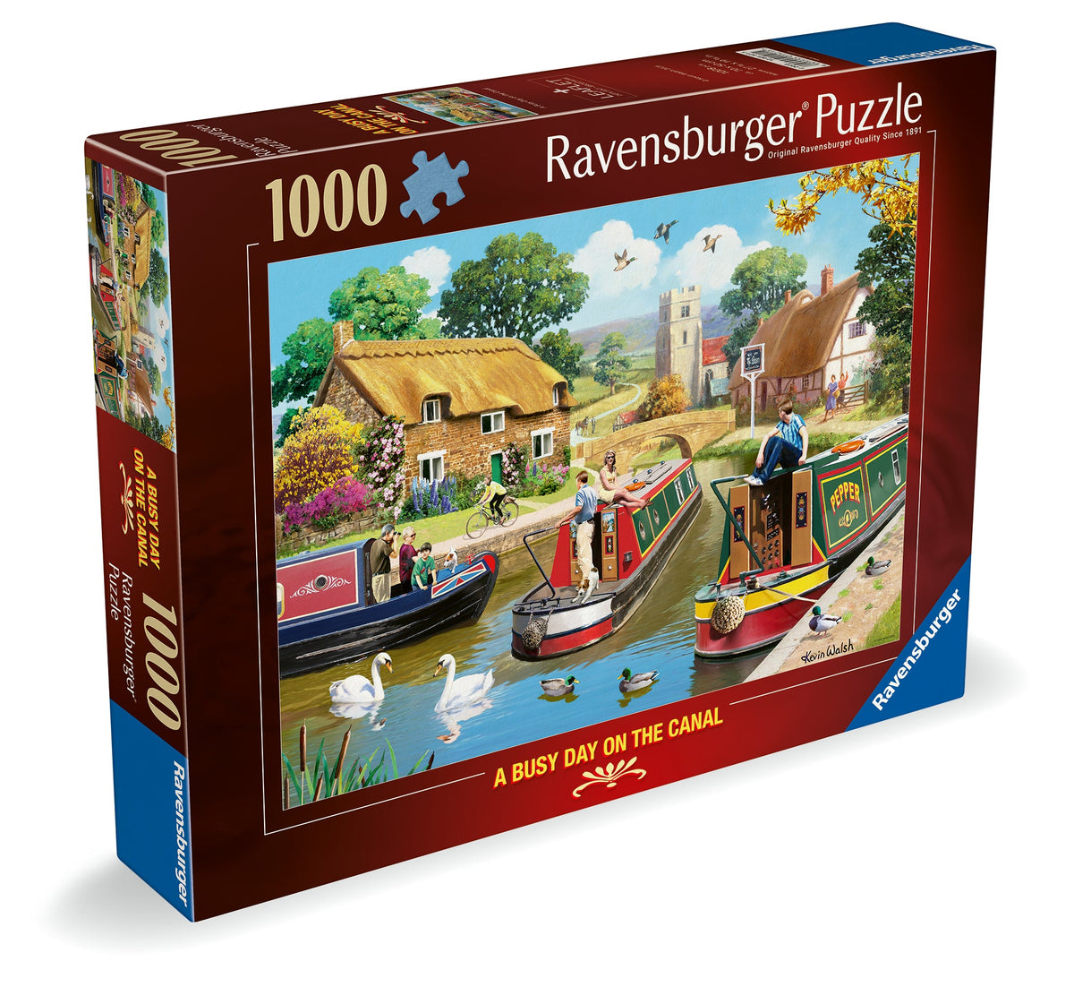 A Busy Day on the Canal 1000pc [Ravensburger Puzzle]