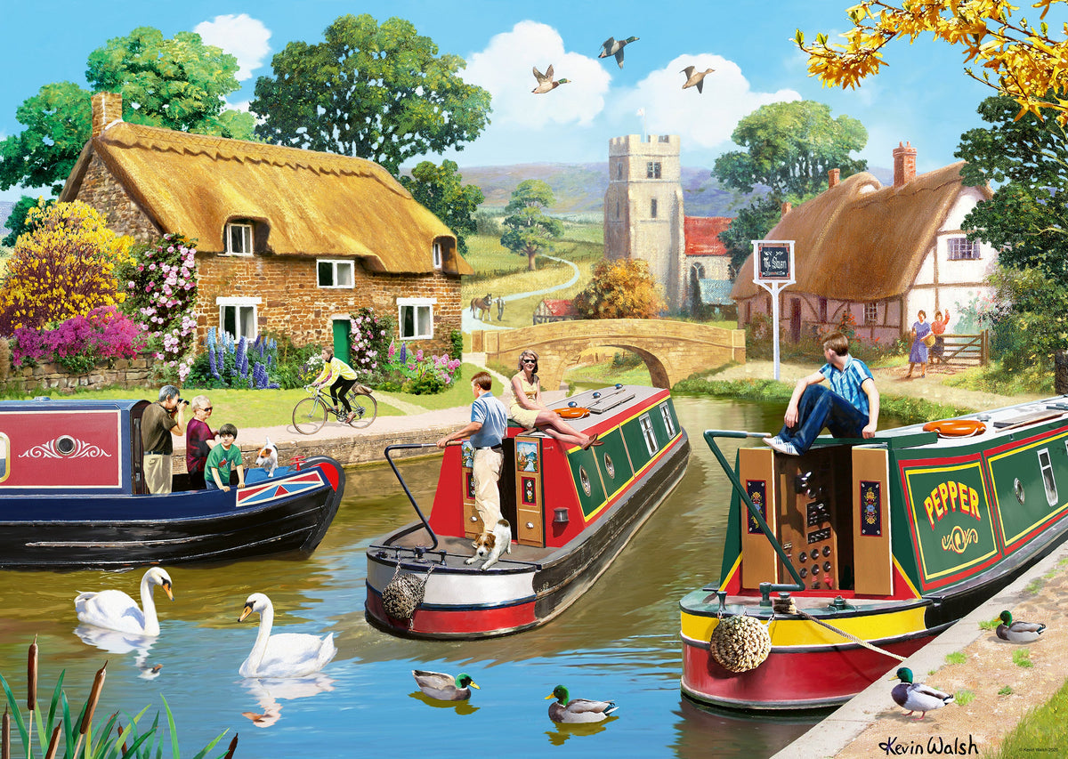 A Busy Day on the Canal 1000pc [Ravensburger Puzzle]