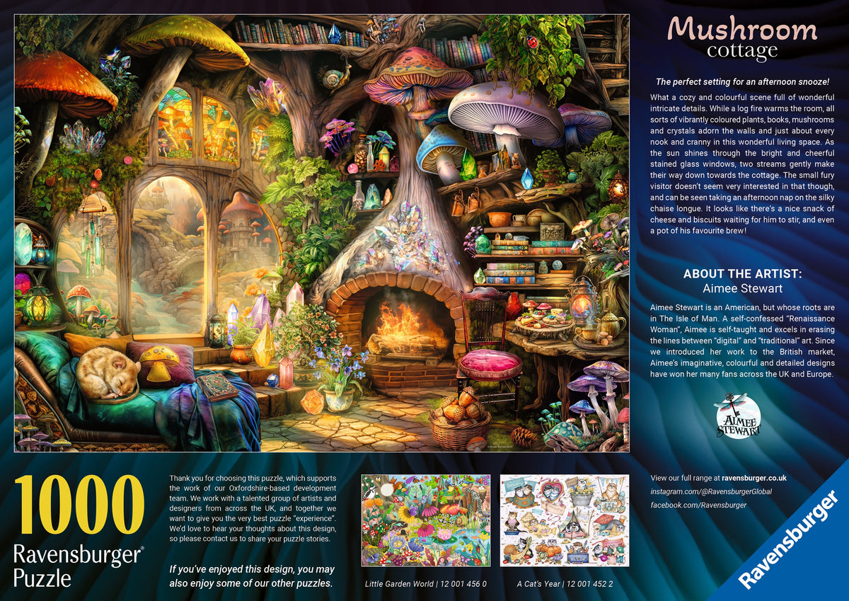 Aimee Stewart: Mushroom Cottage 1000pc [Ravensburger Puzzle]