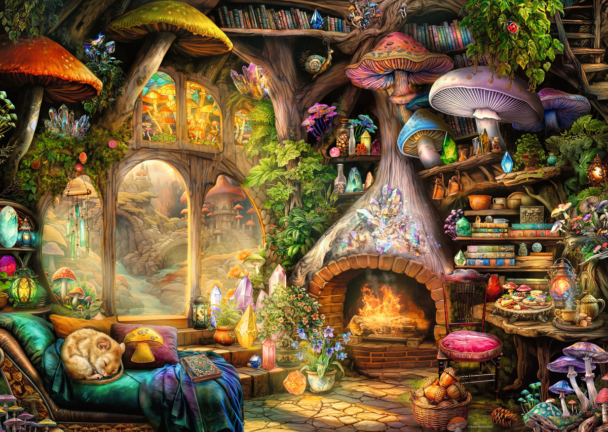 Aimee Stewart: Mushroom Cottage 1000pc [Ravensburger Puzzle]