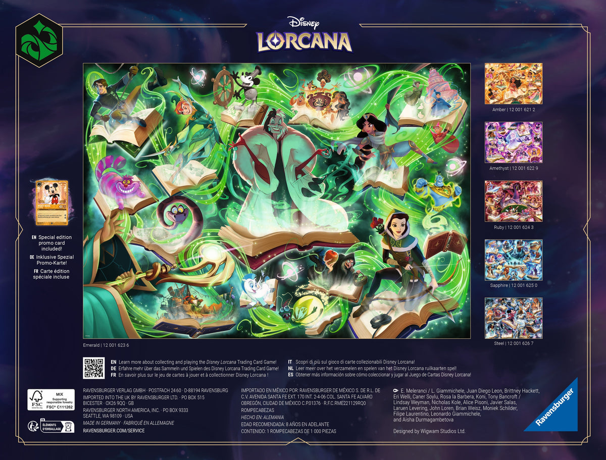 Disney Lorcana: Emerald 1000pc [Ravensburger Puzzle]