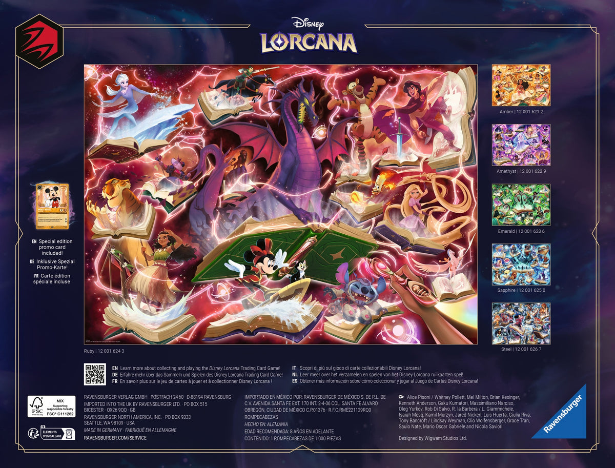 Disney Lorcana: Ruby 1000pc [Ravensburger Puzzle]