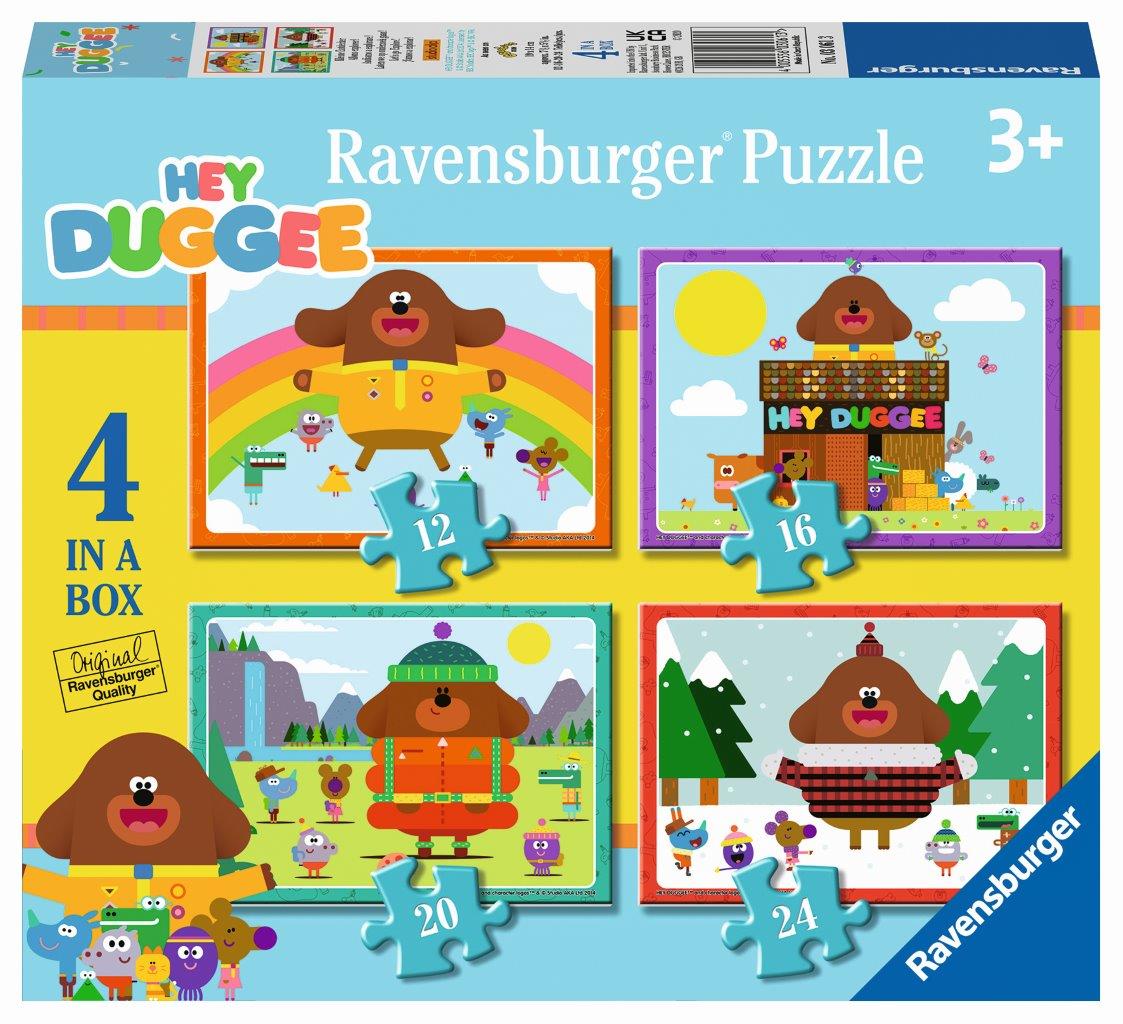 Hey Duggee - 4 in a Box 12 16 20 24pc [Ravensburger Puzzle]