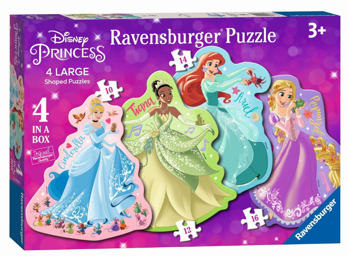 Disney Princess 4 Shaped Puzzles in a Box [Ravensburger Puzzle]