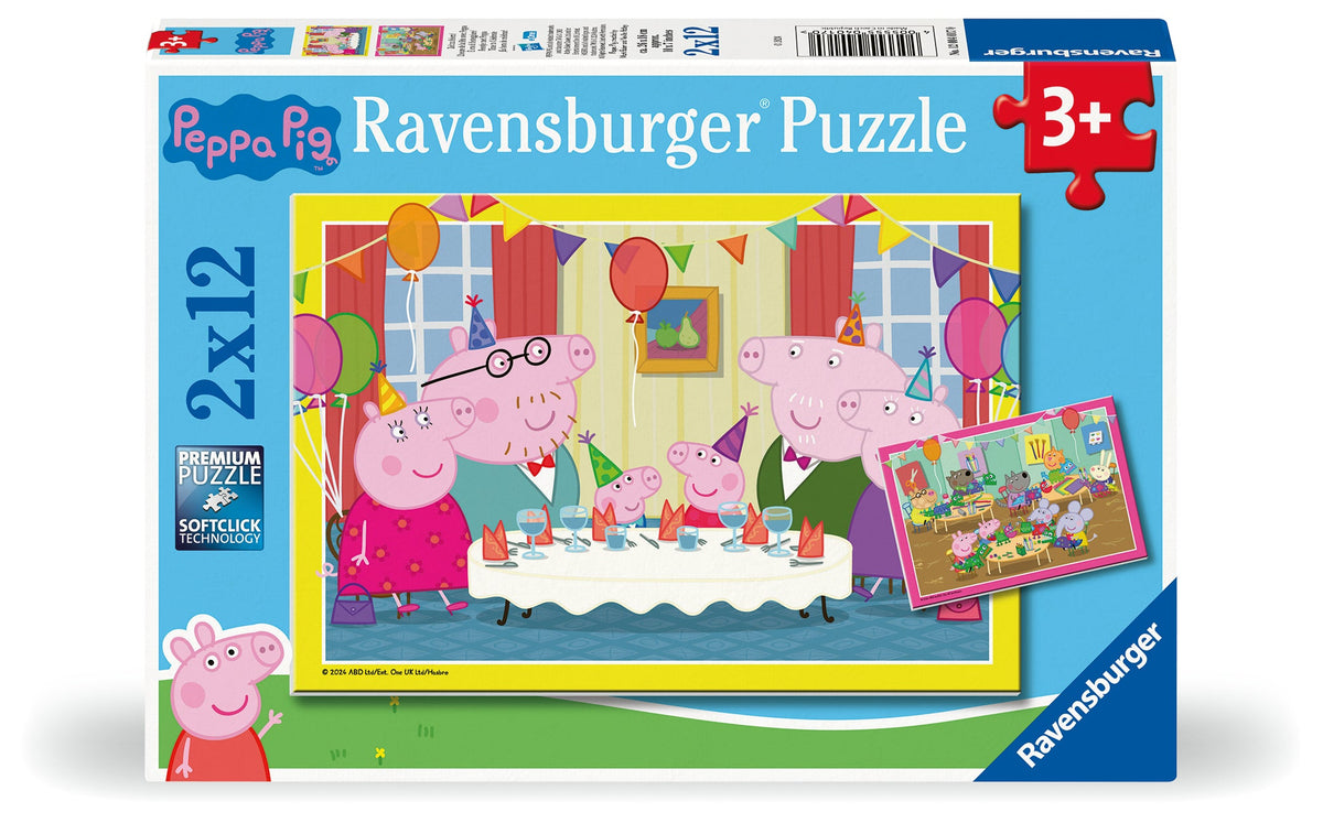 Peppa Pig: TBC 2x12pc [Ravensburger Puzzle]
