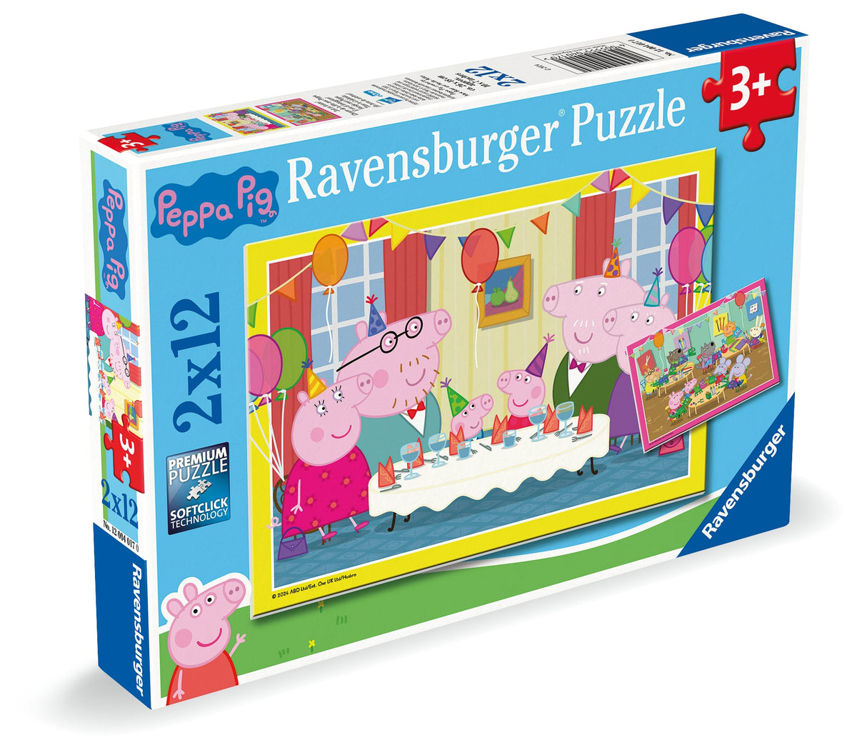 Peppa Pig: TBC 2x12pc [Ravensburger Puzzle]