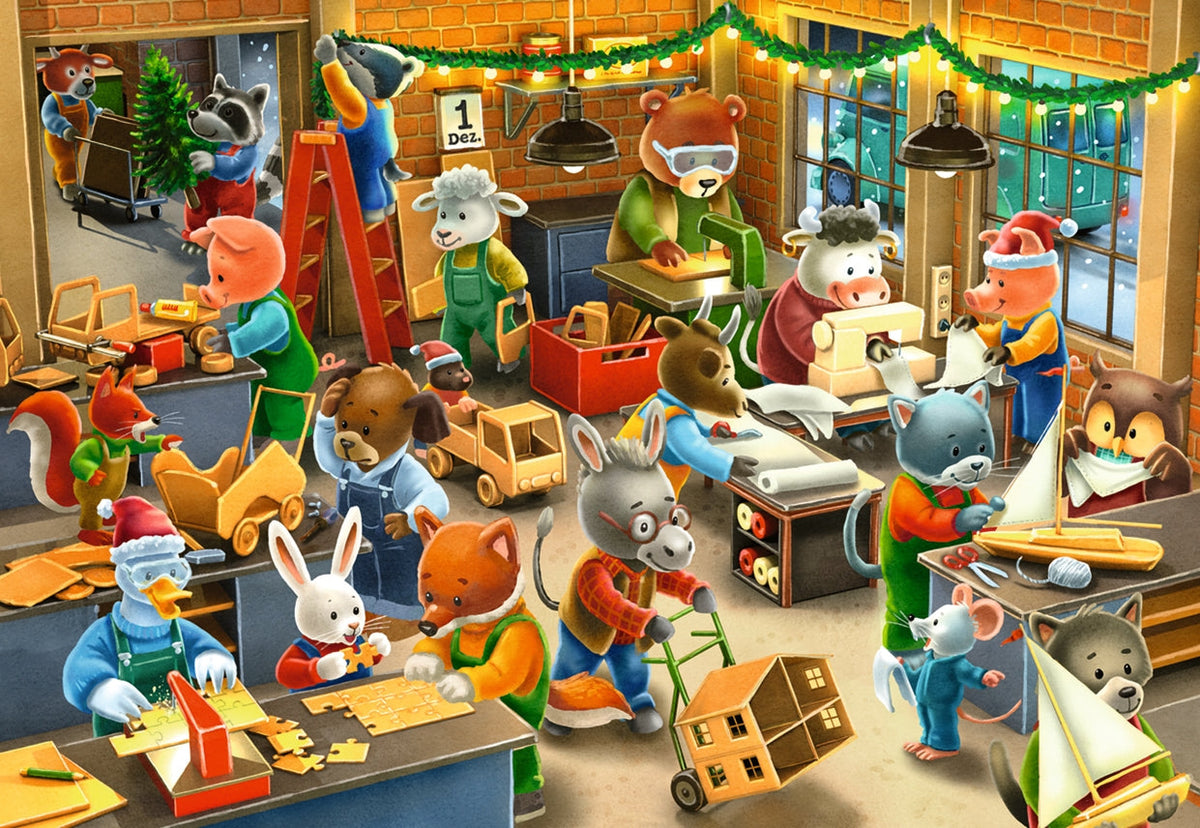 Christmas Toy Factory 2x24pc [Ravensburger Puzzle]