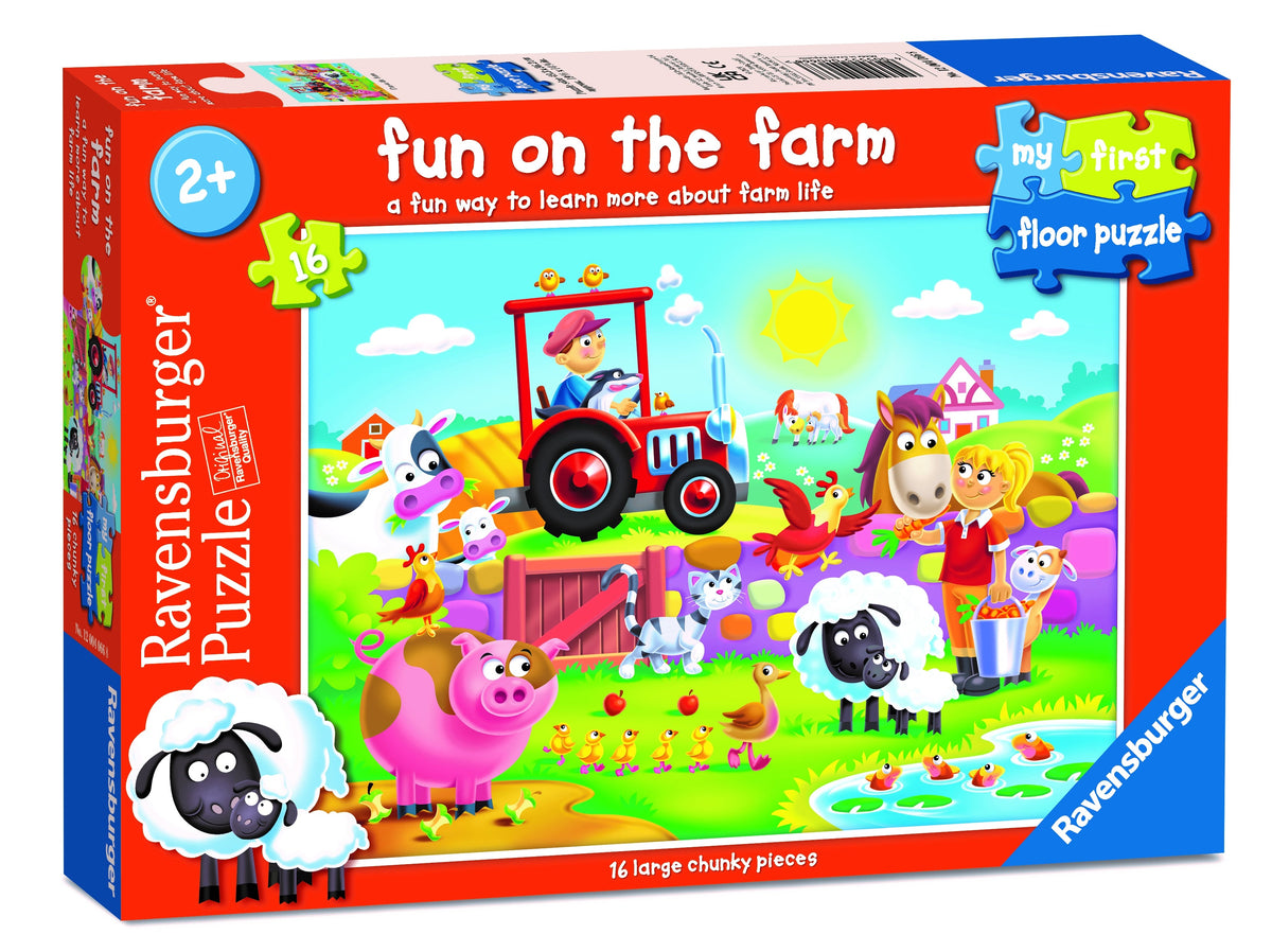 My First Floor Puzzle: Fun on the Farm 16pc [Ravensburger Puzzle]