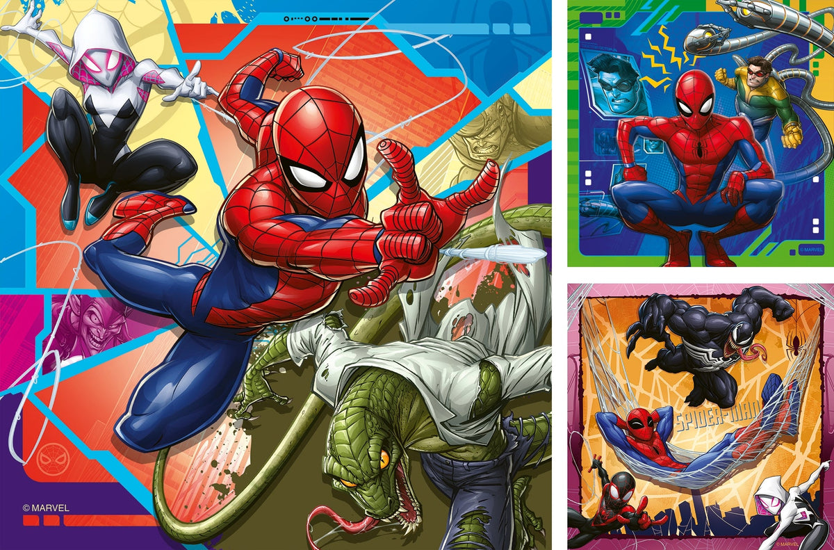Marvel Spider-Man: It's Web-Slinging Time! 3x49pc [Ravensburger Puzzle]
