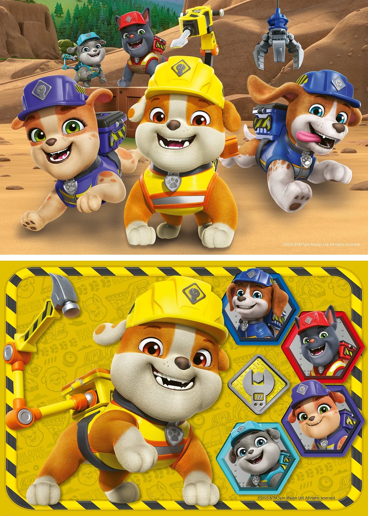 Paw Patrol: Rubble & Crew 2x12pc [Ravensburger Puzzle]