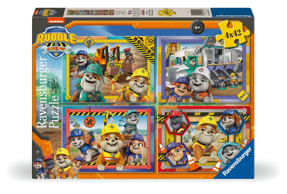 Rubble & Crew: We're a Pup Family 4x42pc Bumper Pack [Ravensburger Puzzle]