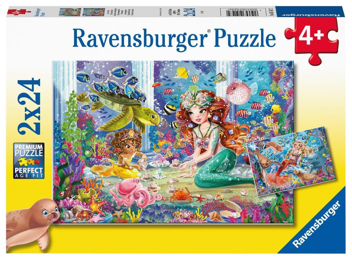 Mermaid Tea Party 2x24pc [Ravensburger Puzzle]