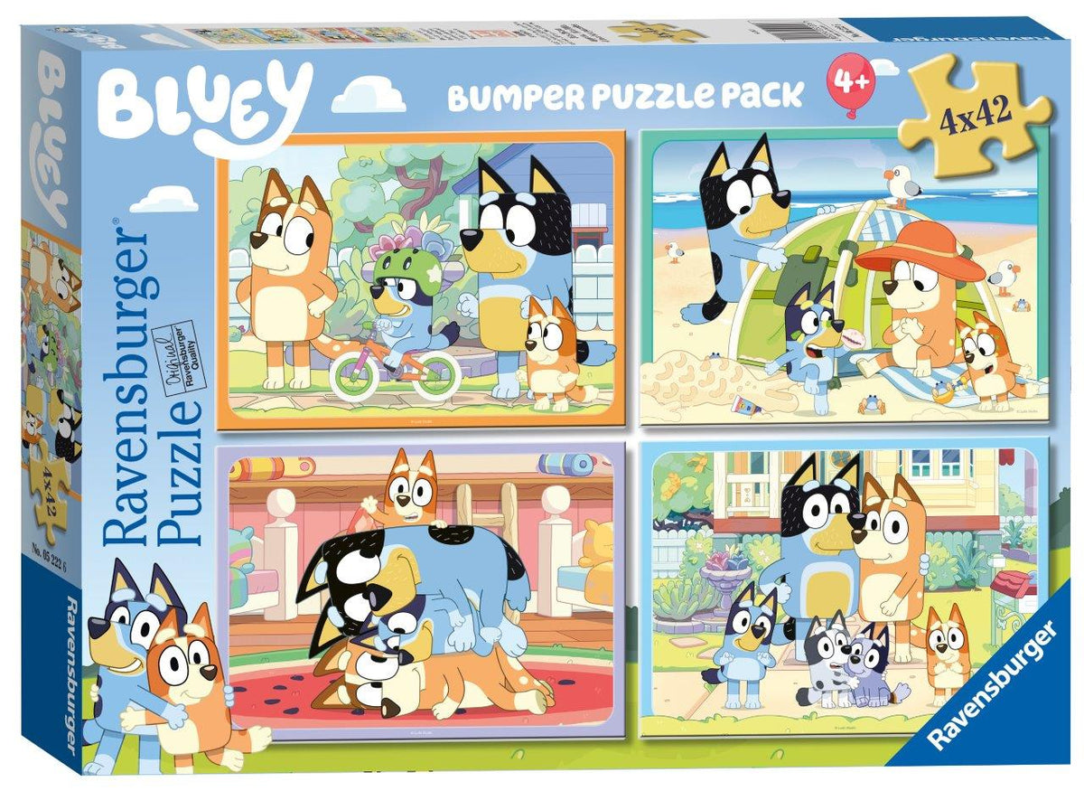 Bluey: Gotta Be Done! 4x42pc [Ravensburger Puzzle]