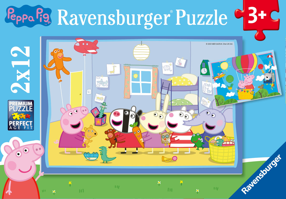 Peppa Pig: Peppa's Adventures 2x12pc [Ravensburger Puzzle]