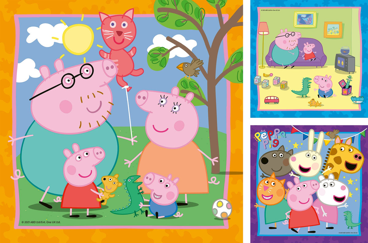 Peppa Pig: Peppa's Family & Friends 3x49pc [Ravensburger Puzzle]