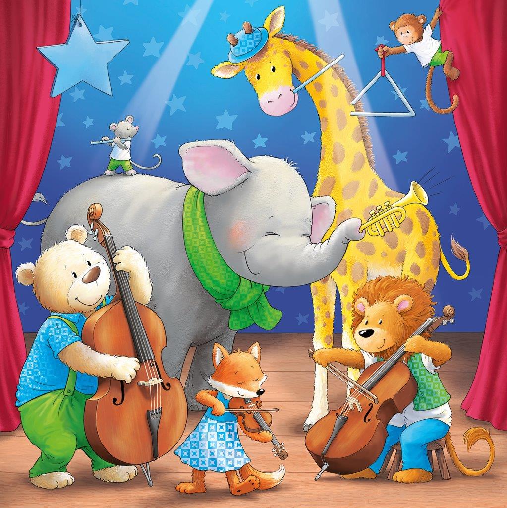 Animals On Stage 3x49pc [Ravensburger Puzzle]