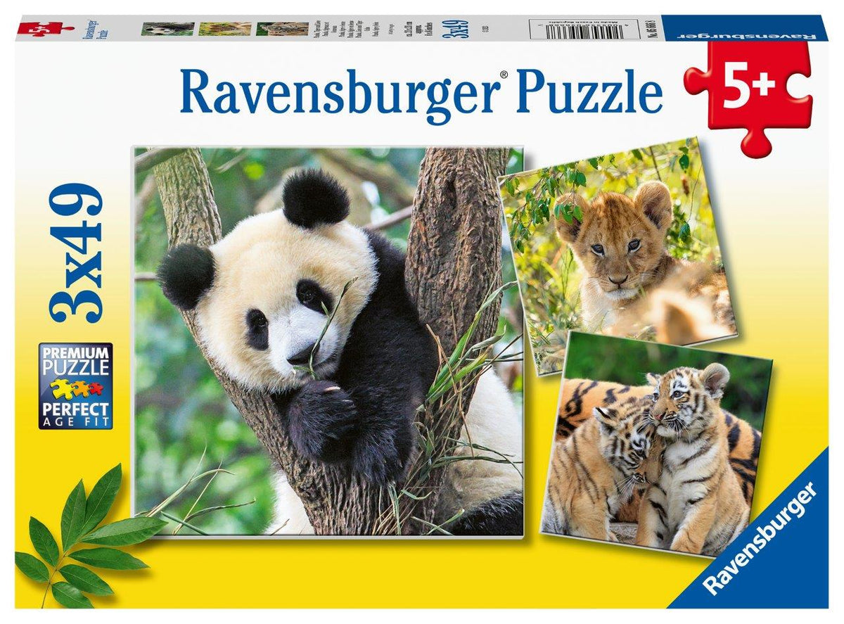Panda, Lion and Tiger 3x49pc [Ravensburger Puzzle]