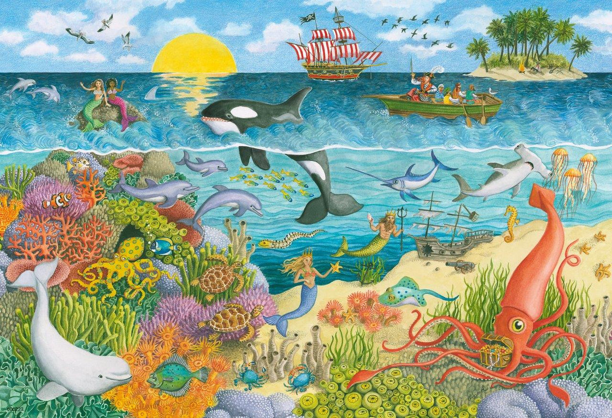 Pirates and Mermaids 2x24pc [Ravensburger Puzzle]
