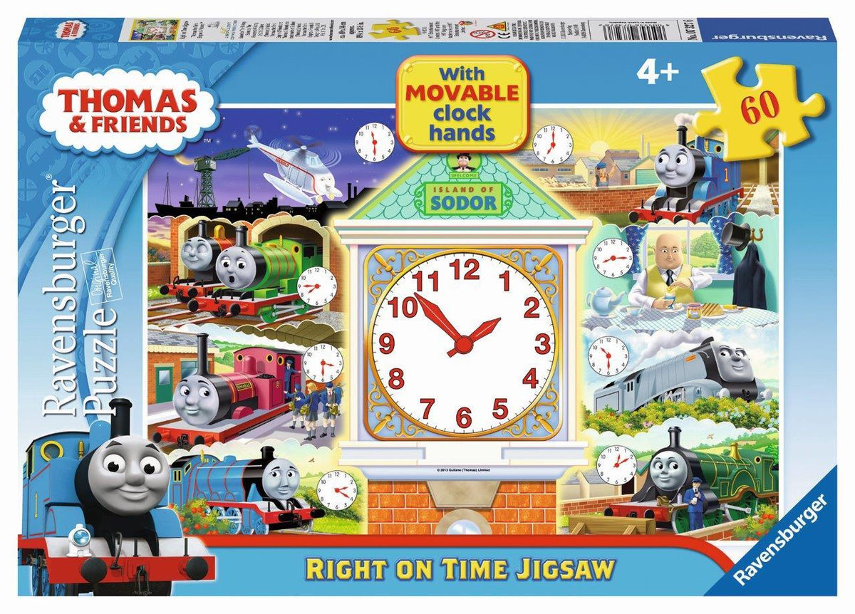 Thomas & Friends: Right on Time 60pc Jigsaw Clock [Ravensburger Puzzle]