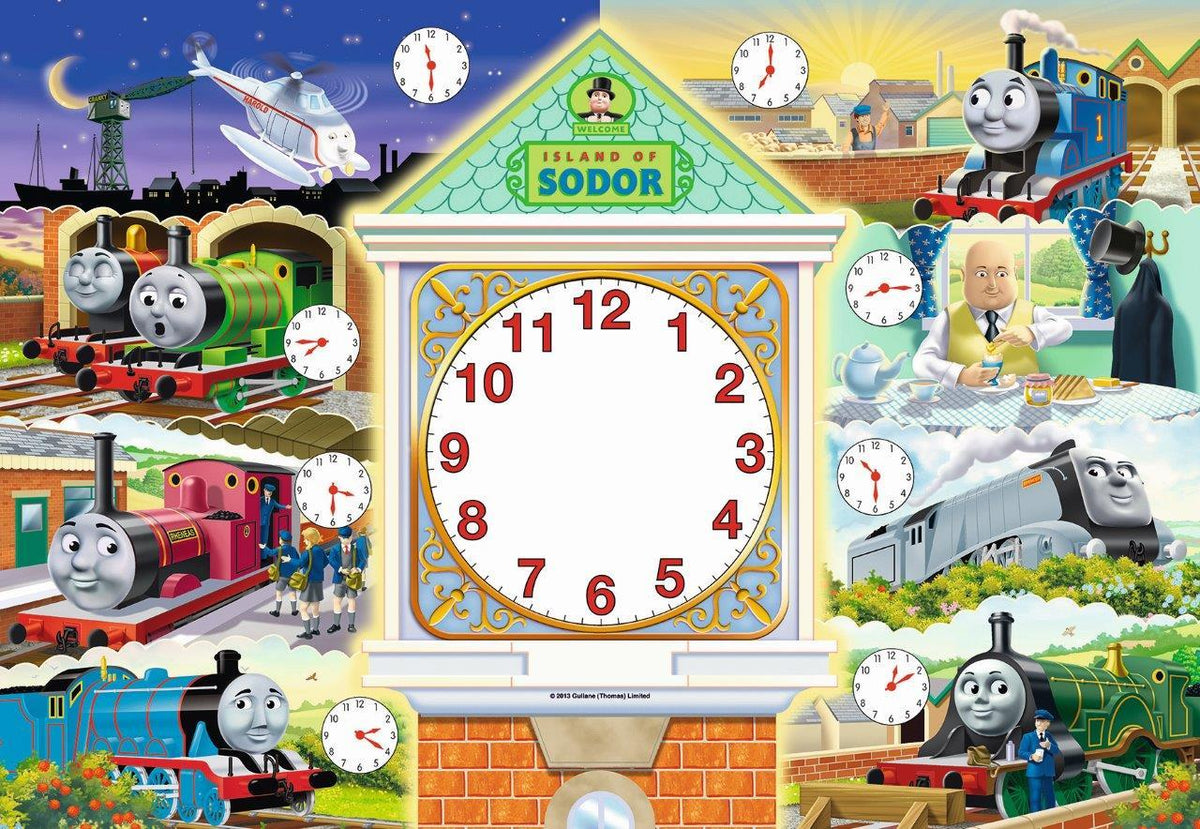 Thomas & Friends: Right on Time 60pc Jigsaw Clock [Ravensburger Puzzle]