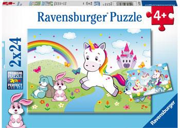 Fairytale Unicorn 2x24pc [Ravensburger Puzzle]