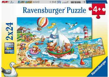 Seaside Holiday 2x24pc [Ravensburger Puzzle]