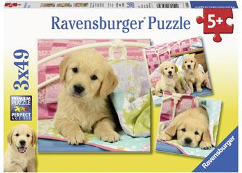 Cute Puppy Dogs Puzzle 3x49pc [Ravensburger Puzzle]