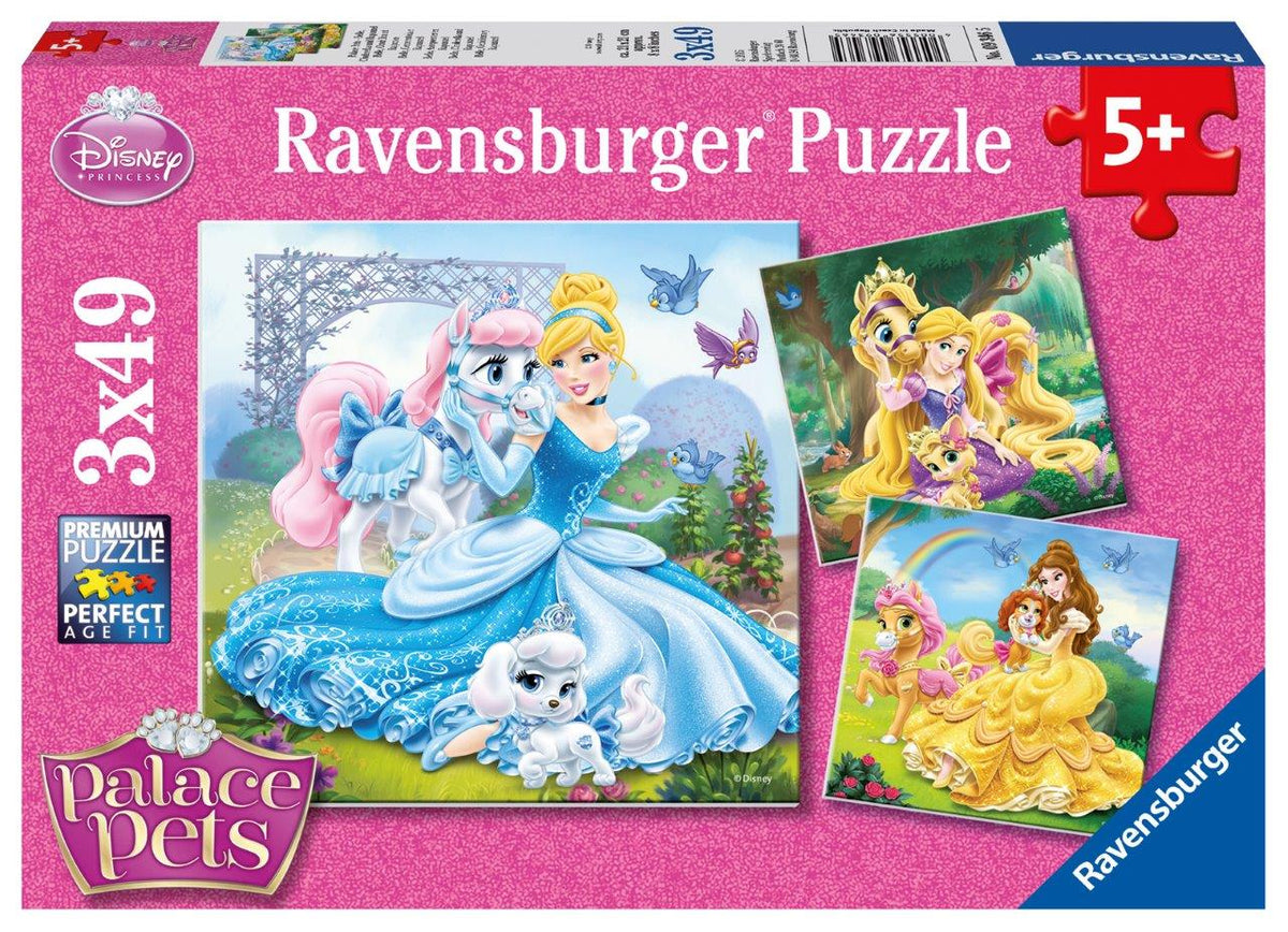Disney Belle Cinderella Rapunzel 3x49pc [Ravensburger Puzzle]