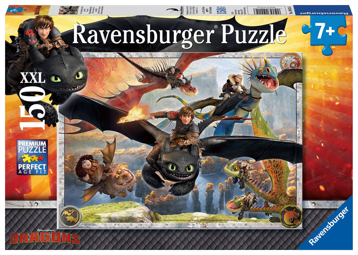 How to Train Your Dragon: Easily Tamed Dragons 150pc [Ravensburger Puzzle]