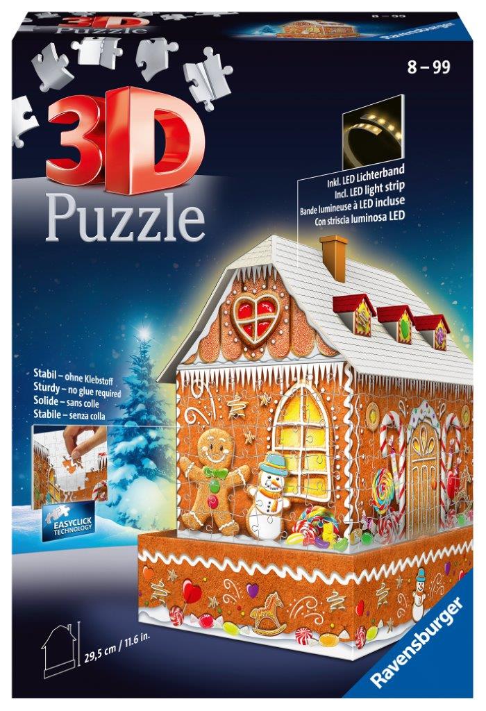 Ginger Bread House Night Edition 216pc [Ravensburger Puzzle]