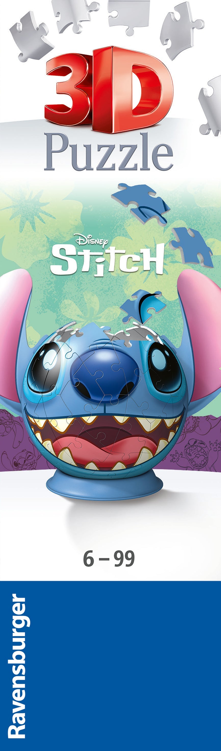 3D Puzzle Ball: Disney Stitch 72pc [Ravensburger Puzzle]
