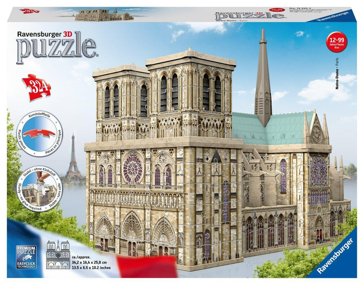 Notre Dame 3D Puzzle 216pc [Ravensburger Puzzle]