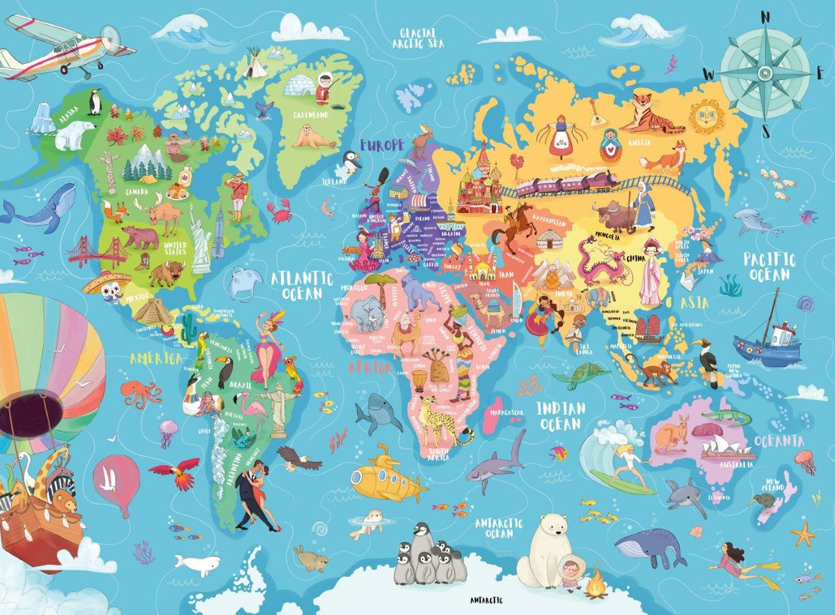 Map of the World 100pc [Ravensburger Puzzle]