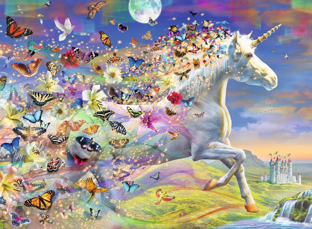 Unicorn and Butterflies 500pc [Ravensburger Puzzle]