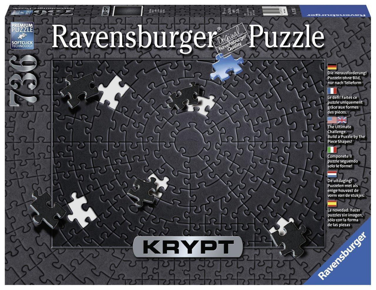 KRYPT Black Spiral 736pc [Ravensburger Puzzle]