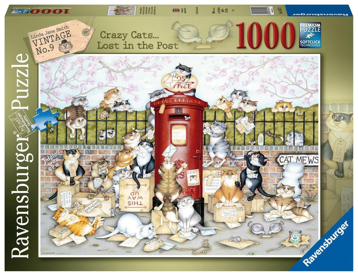 Crazy Cats Lost in the Post 1000pc [Ravensburger Puzzle]