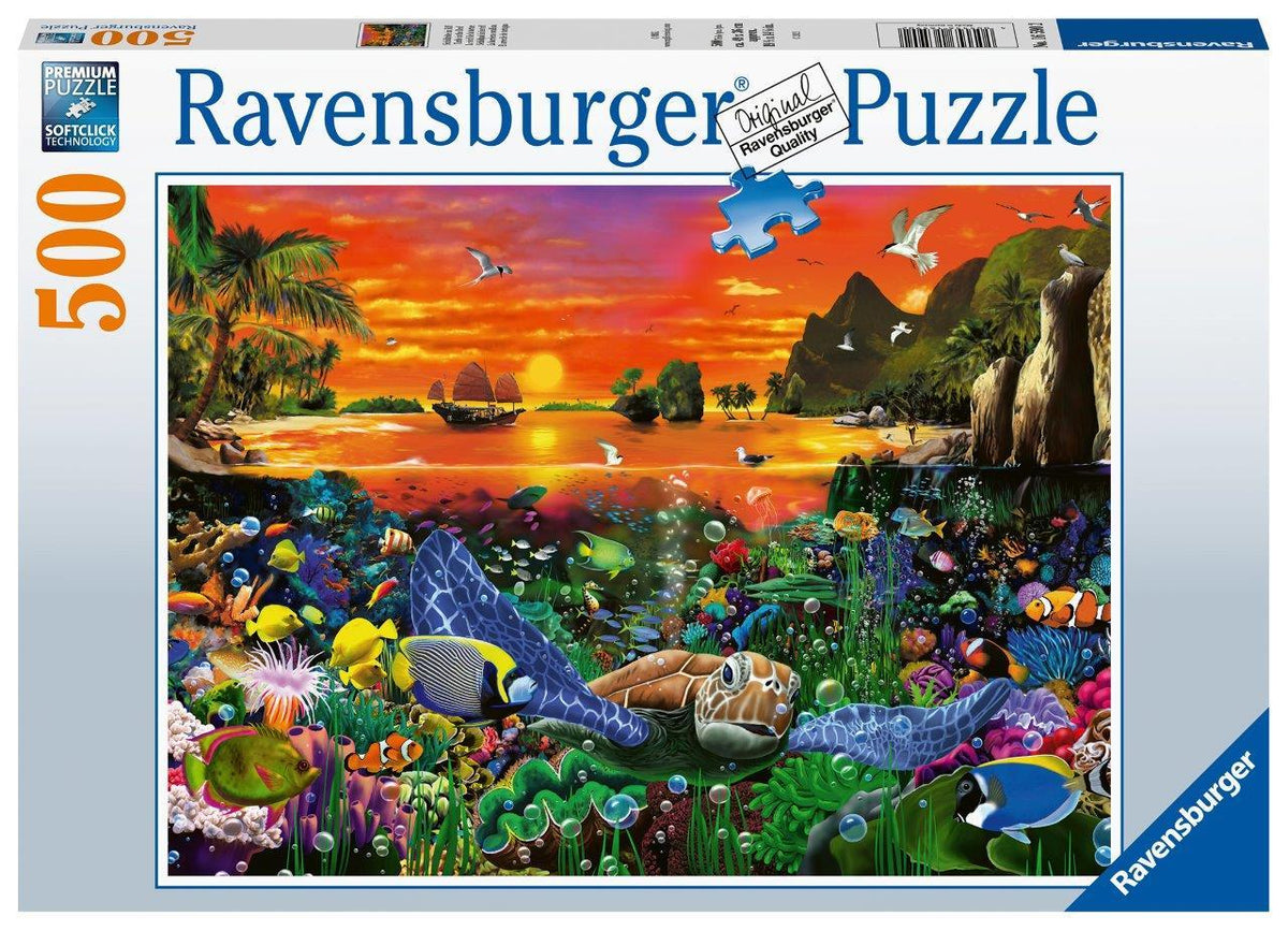 Turtle in the Reef Puzzle 500pc [Ravensburger Puzzle]