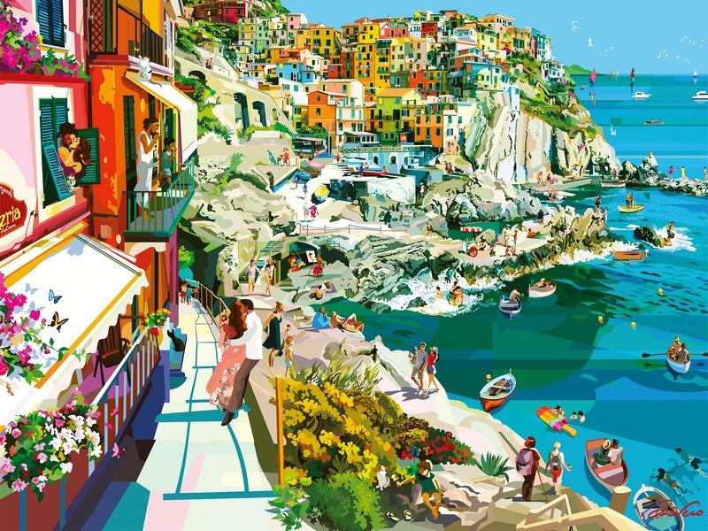 Romance in Cinque Terre 1500pc [Ravensburger Puzzle]