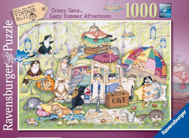 Crazy Cats, the Good Life 1000pc [Ravensburger Puzzle]