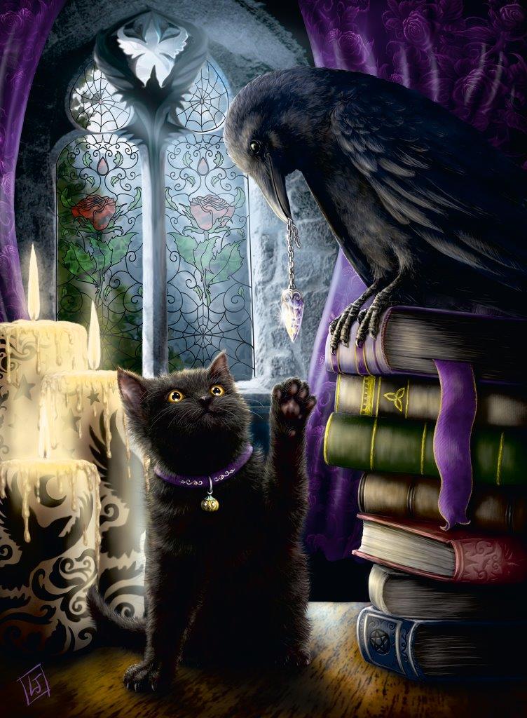 Black Cat and Raven 500pc [Ravensburger Puzzle]