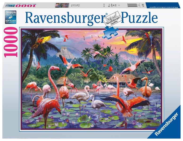 Pink Flamingos 1000pc [Ravensburger Puzzle]
